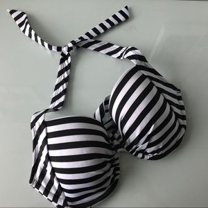 Kenneth Cole Striped Bikini Top